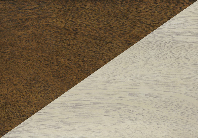 Accent Side End Table Bedroom Nightstand Narrow Storage Antique White Veneer Brown Veneer Traditional