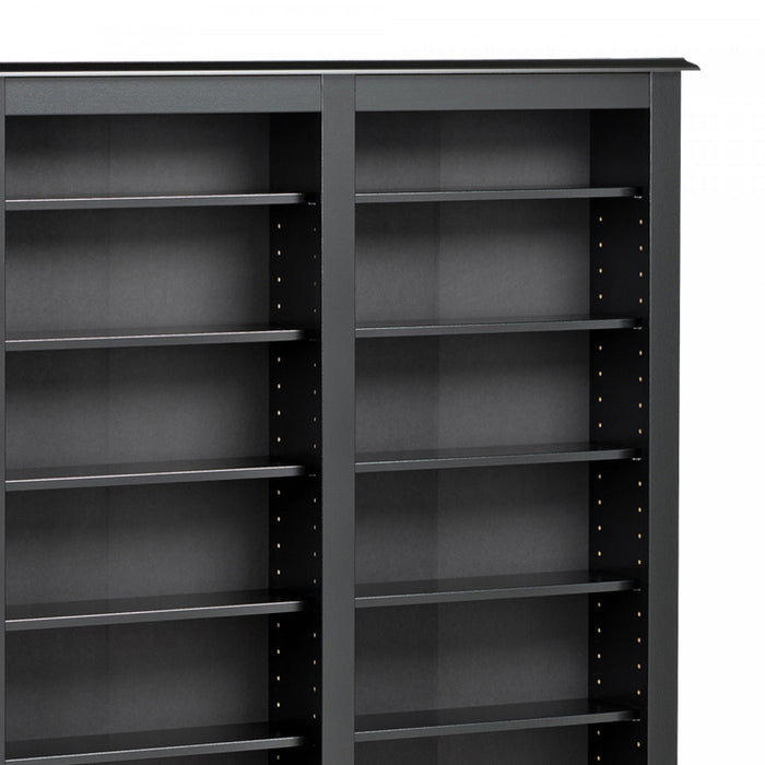 27 Adjustable Shelves Multimedia Storage - Black