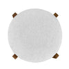 Olivia Rubberwood Indoor Round Seat Bar Stool Set of 2 with Durable Frame and Fabric | Olivia – Lot de 2 tabourets de bar d’interieur en bois d’hevea avec assise ronde, structure durable et revetement en tissu