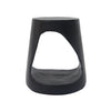 Elio 16.75" Rustic Hollow Tree-Stump MGO Accent Table, Pet-Friendly Indoor Side Table, Black | Table d'appoint rustique Elio 16,75 pouces en MGO creuse, style souche et design animalier interieur, noir