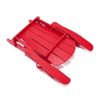 Lake Country Outdoors High-Density Polyethylene Adirondack Chair - Red Patio Seat