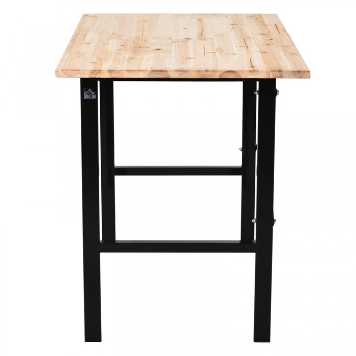Homcom Fir Wood Top Workbench Table High Stability