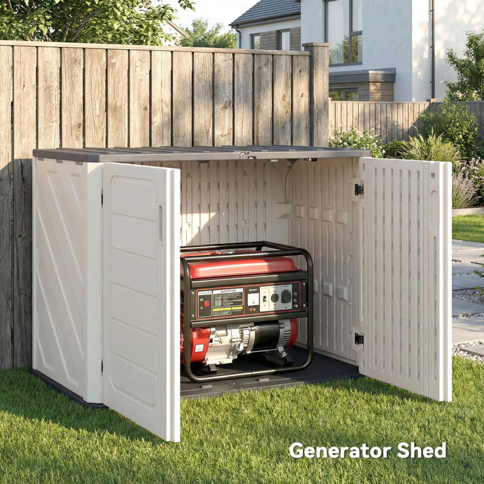 Outsunny 35 Cu.Ft Outdoor Storage Cabinet, Waterproof with Openable Top