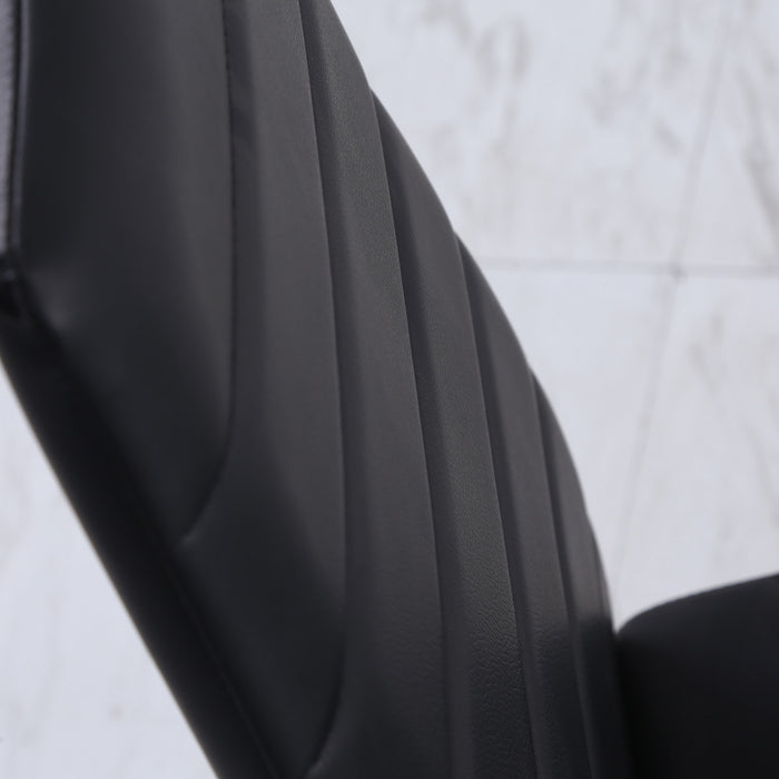 HOMCOM Dining Chairs, Set of 4, PU Leather Upholstered Accent Chairs, Back