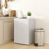 HOMCOM 2.5 Cu Ft Mini Fridge with Freezer, Small Refrigerator, White