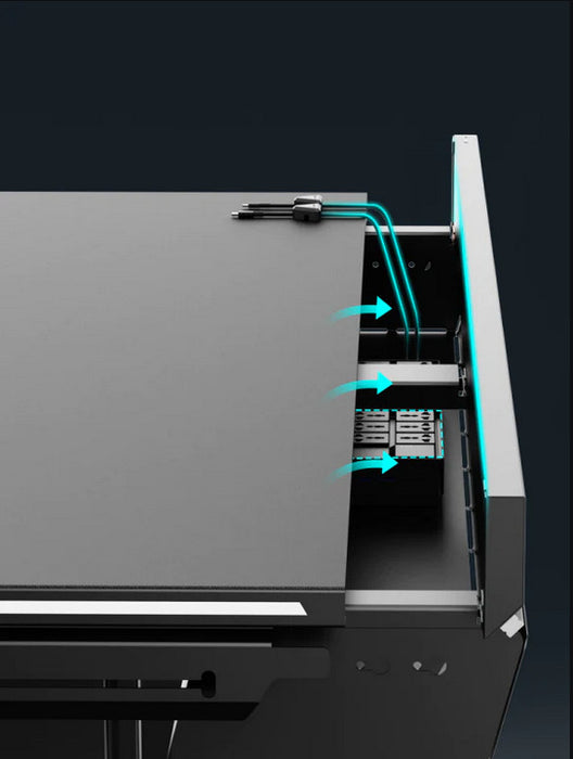 Blacklyte Atlas Gaming Desk - Black