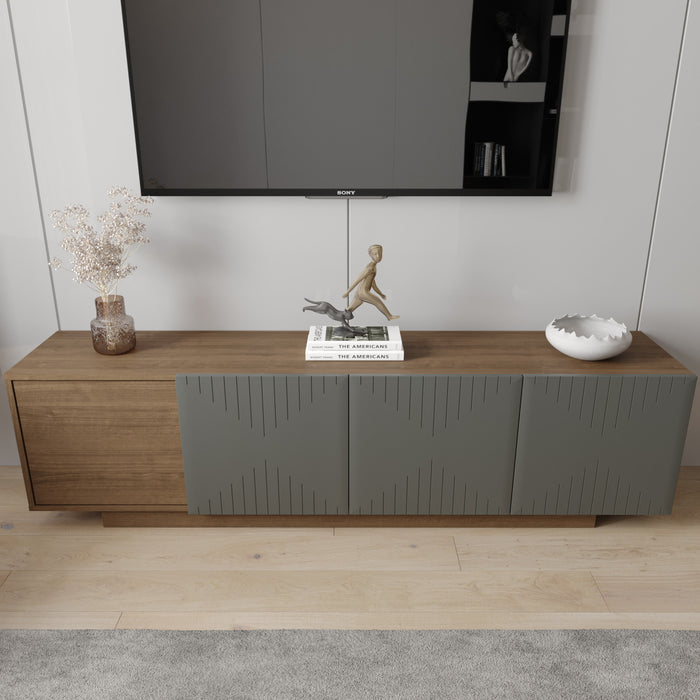 Nordika Riva 72\" TV Stand - Walnut