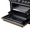 Forno Ambassador 36" Dual Fuel Range in Black, 6 Sealed Burners, 5.2 cu.ft. Oven - FFSGS6199-36CPBLK | Cuisiniere double combustible Ambassador de 36 po, noire, 6 bruleurs scelles, 5,2 pi³ – FFSGS6199-36CPBLK
