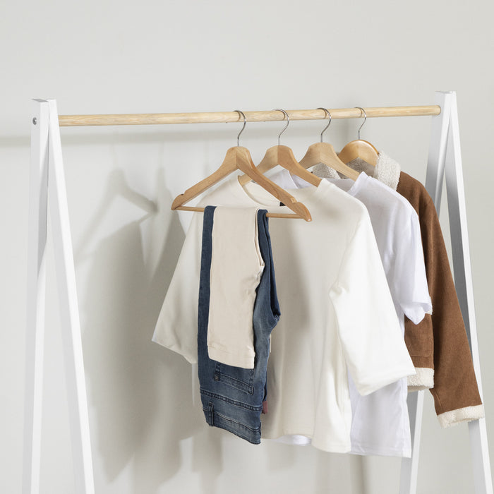 Sweedi Kids Wooden Clothes Rack - White