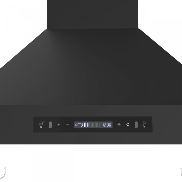 Forno Venezia 30 Inch Wall-Mounted Range Hood, Black-FRHWM5503-30BLK