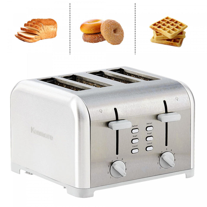 Kenmore 4-Slice Toaster with Dual Controls White - KKTSDC4SW