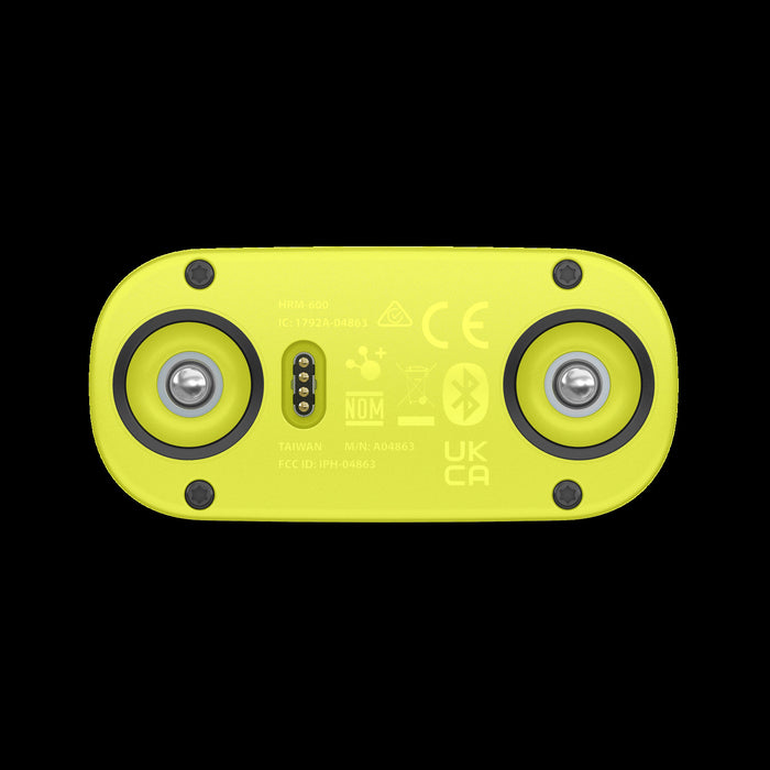 Garmin Hrm 600 Heart Rate Monitor M-xl, Black/yellow, Running Dynamics, Fitness Tracker, 2-month Battery, Bluetooth, Ant+