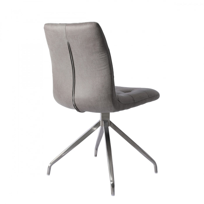 Odette Grey Tufted Upholstered Dining Chair (Set of 2)