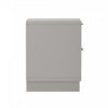 Elara Contemporary 18" Solid Wood Nightstand in Light Gray (2-Drawer) | Table de nuit contemporaine Elara 18" en bois massif, gris clair (2 tiroirs)