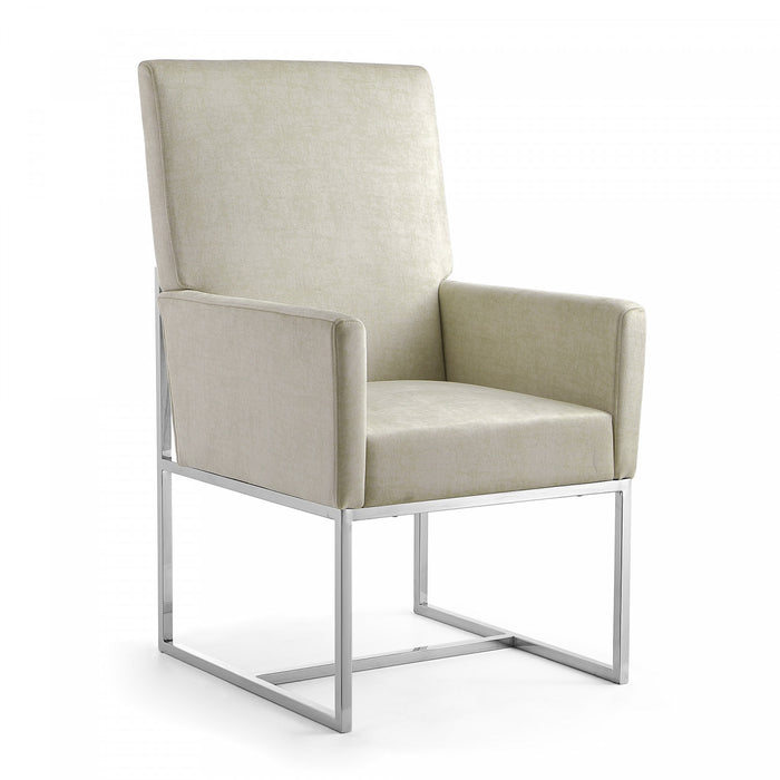 Element Modern 8-Piece Dining Chair Set in Champagne