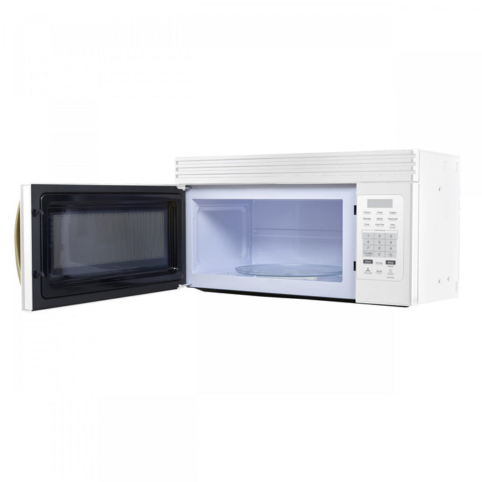 Forno Scalo 30-Inch Over the Range Microwave, White, 1.6 cu.ft - FOTR3007-30WHT