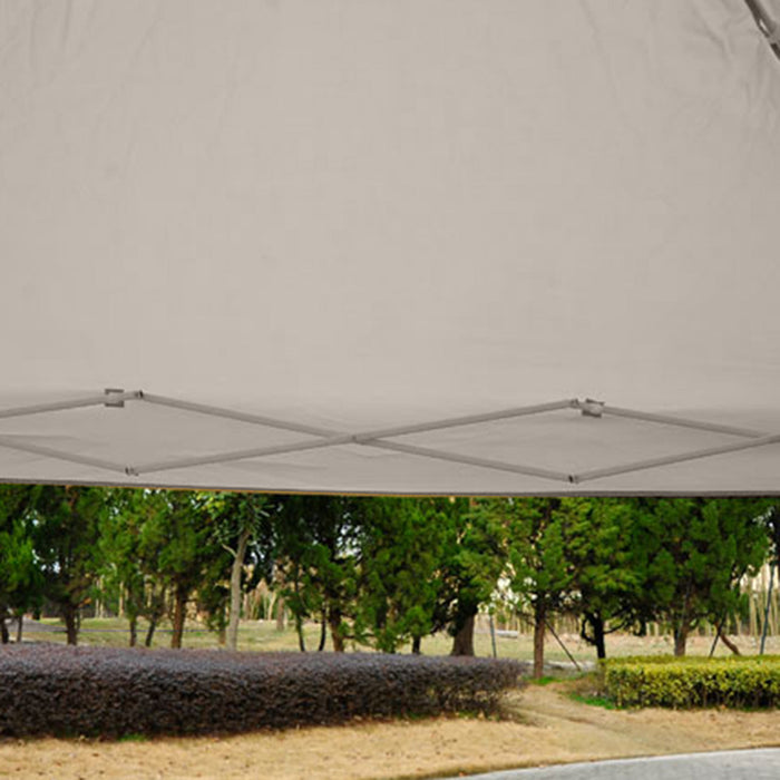 Outsunny 10' X 10' Pop Up Canopy Tent, Foldable Party Tent With Breathable Mesh Sidewalls, Easy Height Adjustable, Carrying Bag For Backyard Garden Patio