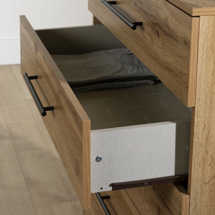 Barcelo 5-Drawer Chest Nordik Oak - South Shore