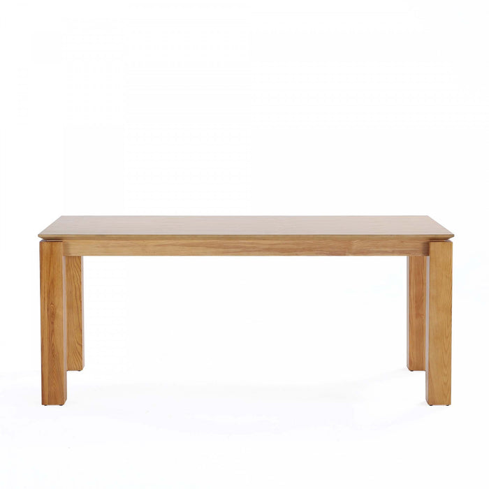 Paragon and Rockaway Modern Industry Chic 7-Piece Dining Set in Oatmeal and Natural Dining Room Set