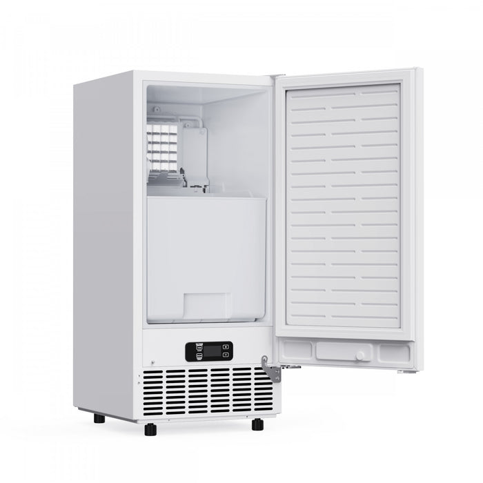 Forno Cristallo 15 Inch Freestanding/Undercounter Ice maker, 79.4 lbs, White- FIMBI7313-15WHT Ice Maker