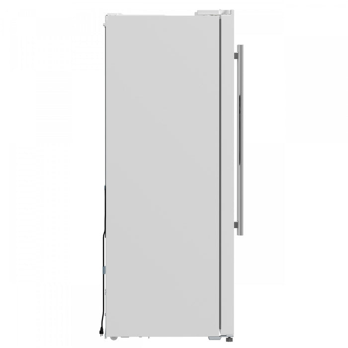 Forno Salerno 36-inch Side-by-Side Refrigerator in White, 20 cu.ft. - FFRBI1844-36WHT