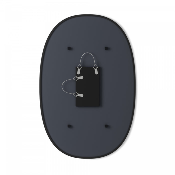 Umbra Hub Oval 24\" x 36\" Wall Mirror - Black