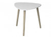 End Table With Pine Legs – White Top