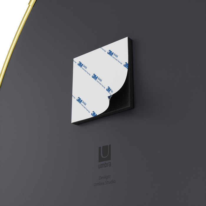 Umbra Hubba Brass Pebble Mirrors - Set of 3