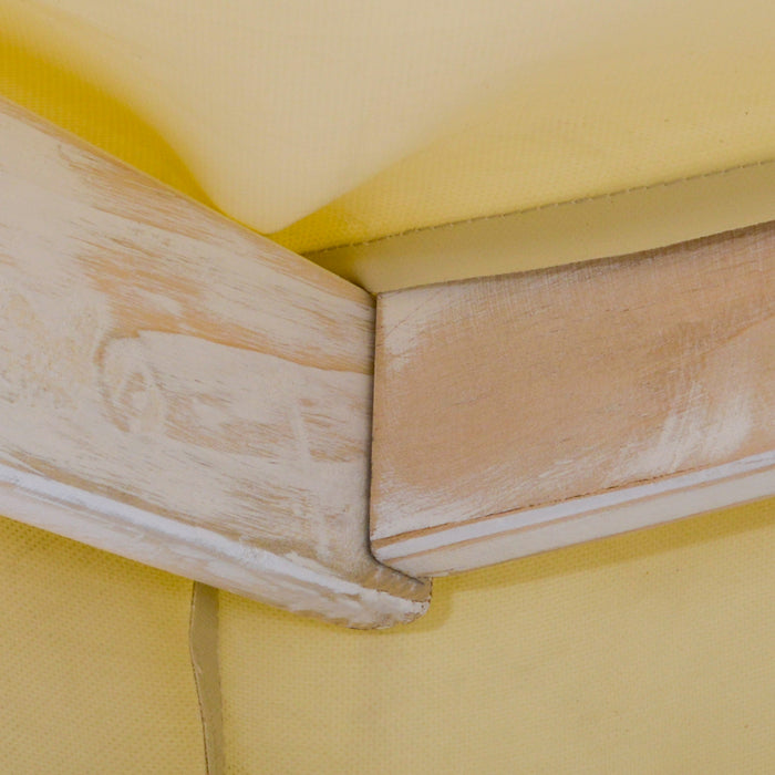 Outsunny 2 Seater Patio Swing With Stand, Canopy And Cushion, Outdoor Swing Chair Wooden Swinging Bench