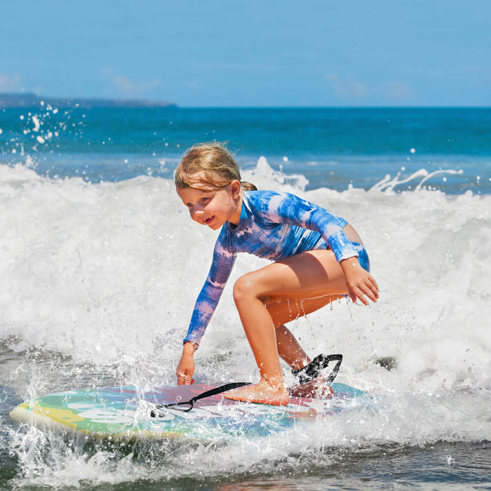 Costway 33\" Lightweight Body Board With Eps Core Xpe Deck Hdpe Bottom Crescent Tail Colorful