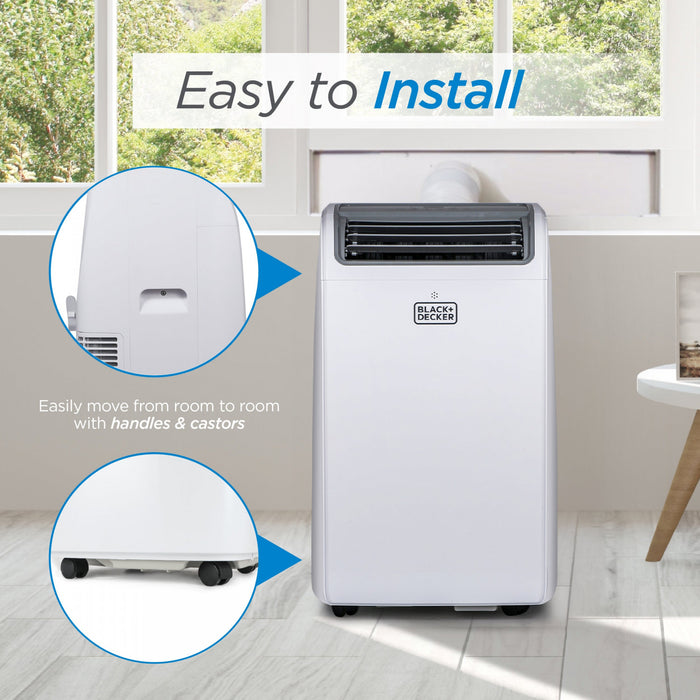 Black+Decker 14,000 BTU Smart Portable Air Conditioner With Heating - BPACT14HWT