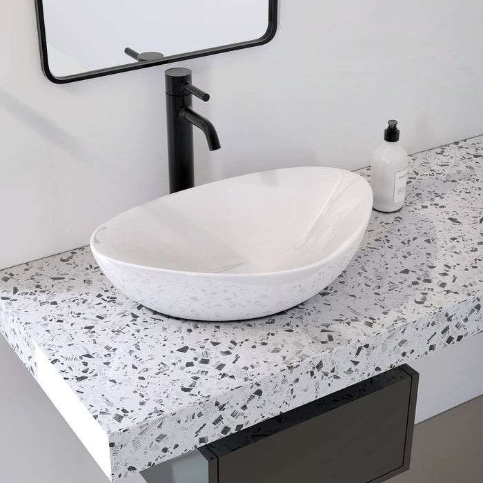 Shawny White Bathroom Sink