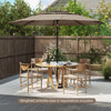 Costway 10 ft 3-tier Vented Patio Umbrella Large Market Table Umbrella Outdoor Sun Shade Brown