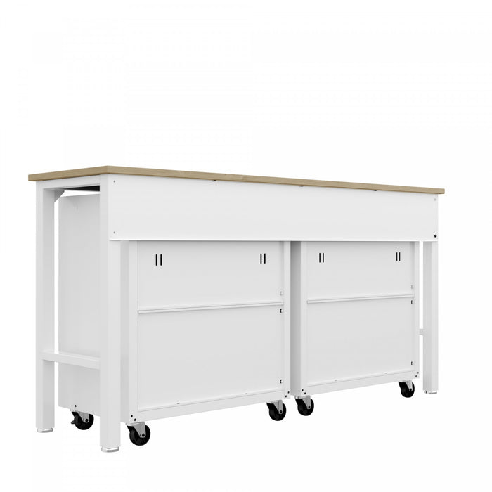 Fortress Modern 3-Piece Garage Set in White Garage Storage