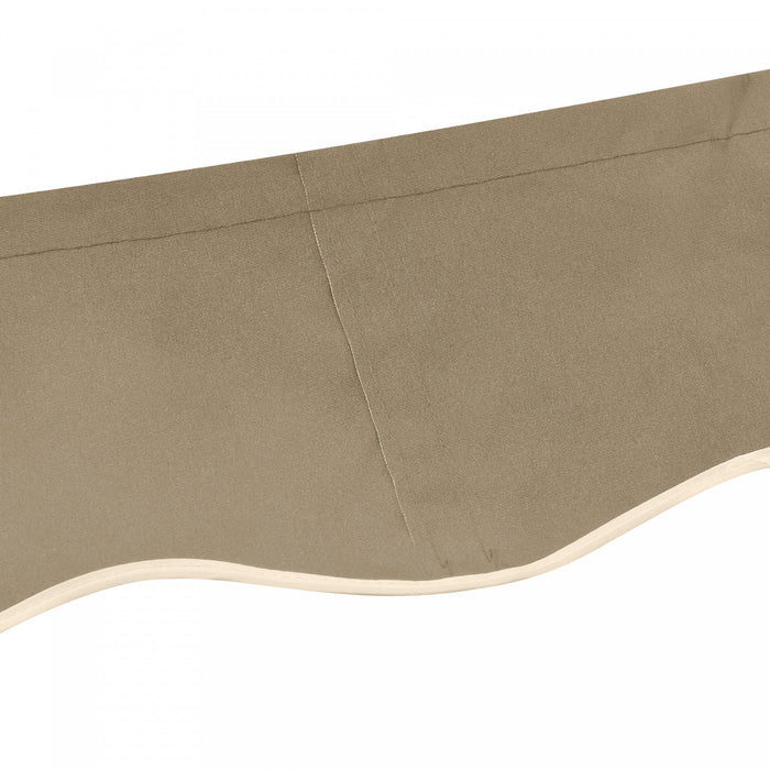 Outsunny 13' X 8' Retractable Awning Replacement Canvas, Beige