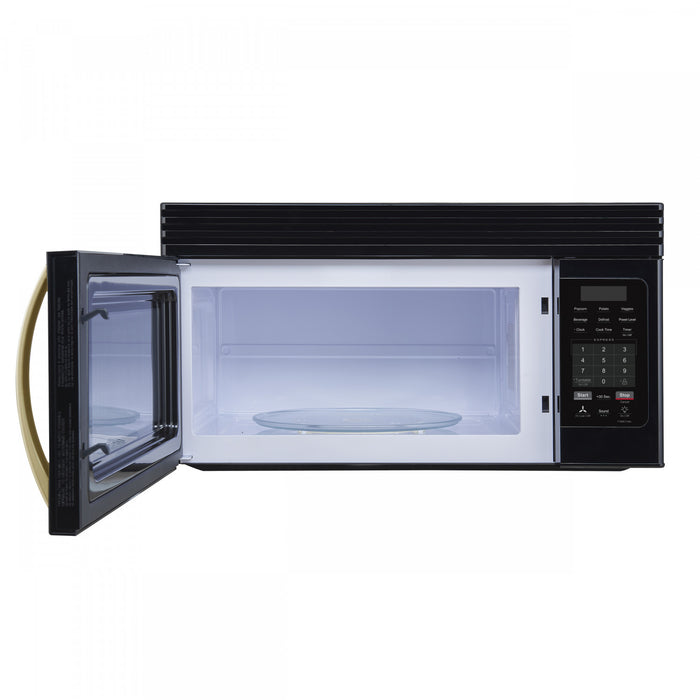 Forno Scalo 30-Inch Over the Range Microwave, Black, 1.6 cu.ft - FOTR3007-30BLK