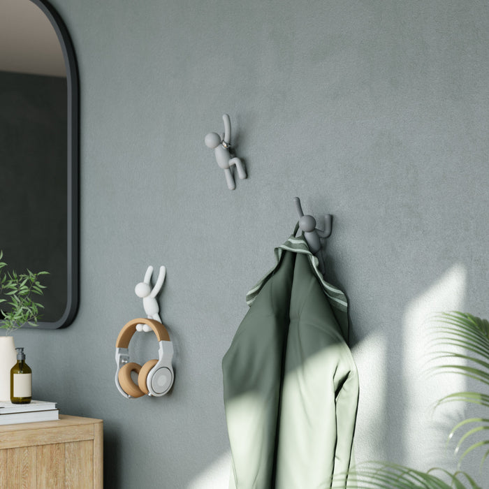 Umbra Buddy Wall Hooks - White and Grey