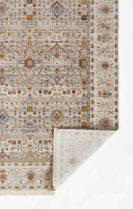 Zaina Traditional 5'0\" x 7'9\" Area Rug in Grey Indoor Area Rug