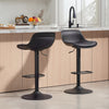 HOMCOM Swivel Bar Stools Set of 2 with Adjustable Height, Bar Chairs, Black