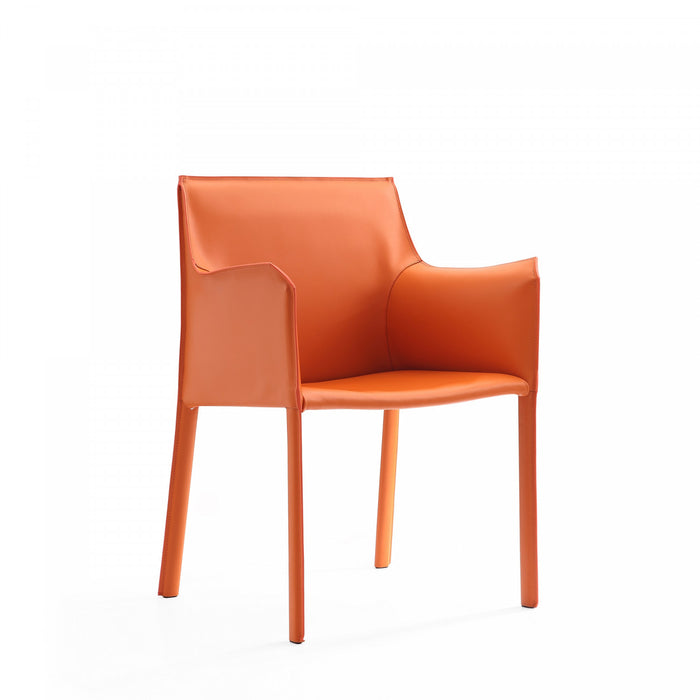 Paris Modern 6-Piece Dining Chair Set in Coral