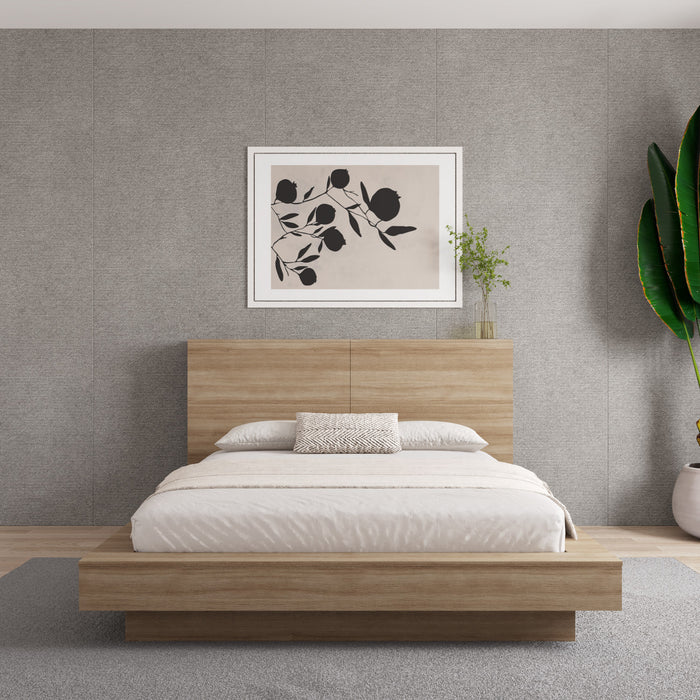 Nordika Marconi Queen Headboard - Brown Oak