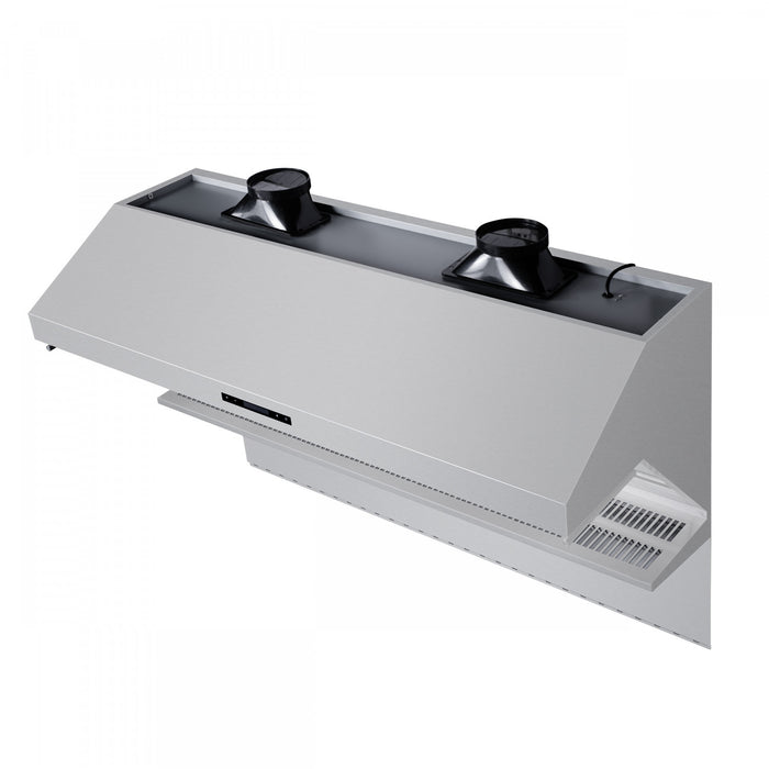 Forno Savona 60-Inch Wall Mount Range Hood, Baffle Filters & Backsplash Stainless steel-FRHWM5029-60