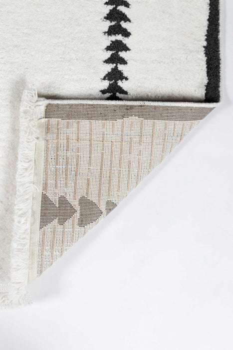 Zelda Contemporary 9'10\" x 12'10\" Area Rug in Ivory Indoor Area Rug