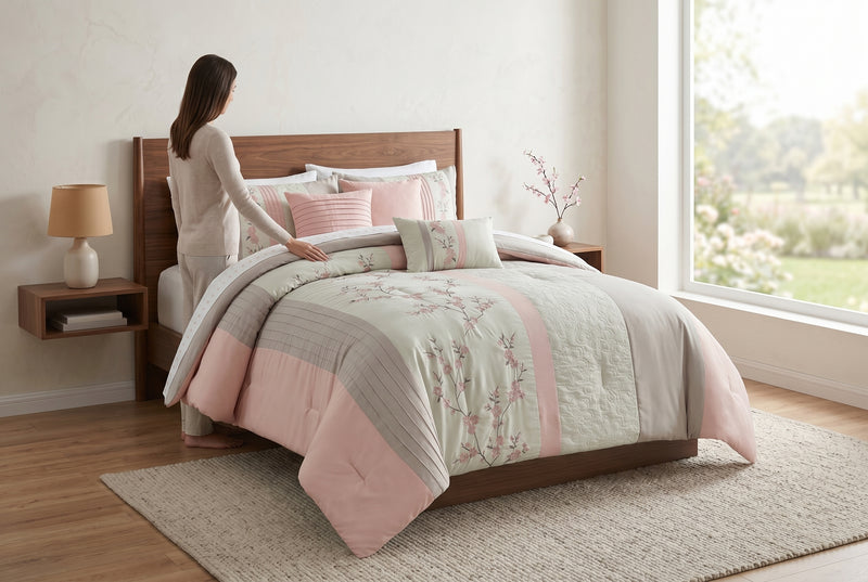 Celina 7-Piece Queen Comforter Set 