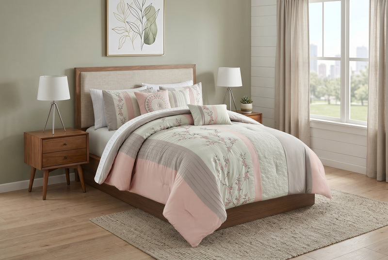 Celina 7-Piece Queen Comforter Set 