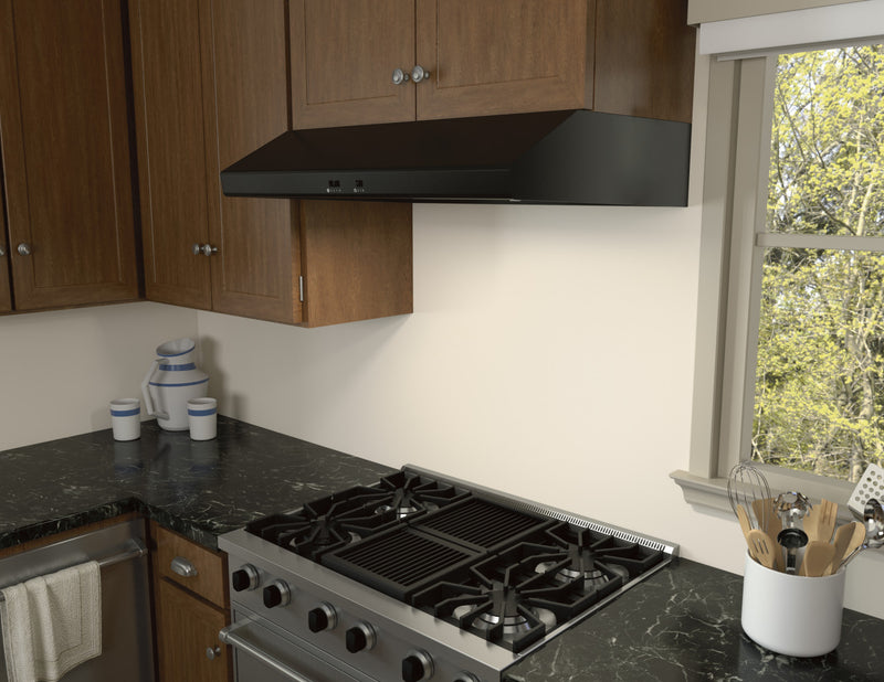 Zephyr Cyclone 36\" Under Cabinet Range Hood - Black - AK6536CB
