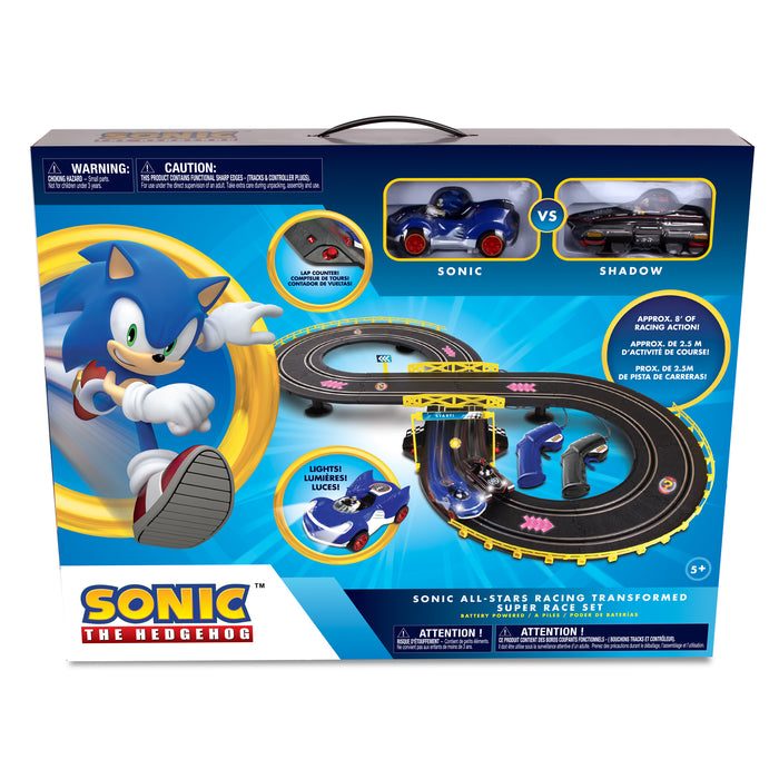 NKOK B/O Sart Sonic & Shadow RC Slot Car Track