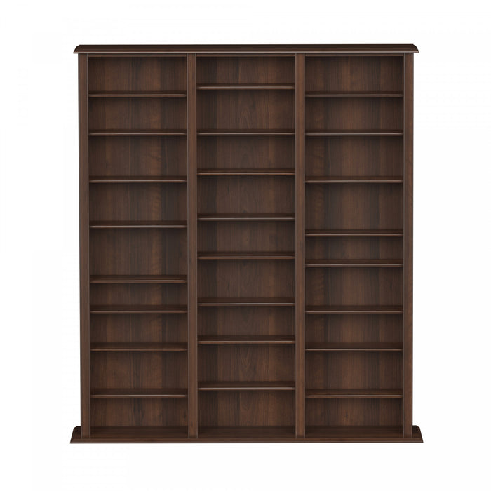 27 Adjustable Shelves Multimedia Storage - Espresso