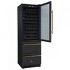 Forno Azienda 24" Dual Zone Wine Cooler, 15.8 Cu.Ft, 108 Bottles & 100 Cans, Black - FWCDR6628-24BLK Refrigerator | Azienda cellier a vin 24 po a deux zones, 15,8 pi³, 108 bouteilles et 100 canettes, noir – FWCDR6628-24BLK