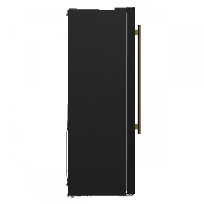 Forno Salerno 33-inch Side-by-Side Black Refrigerator, 15.6 cu.ft. - FFRBI1805-33BLK